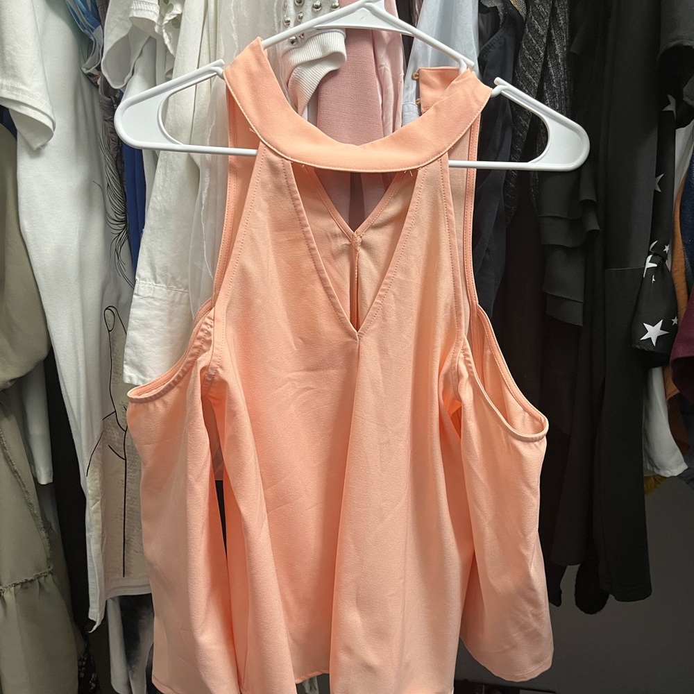 Elegant Peach Blouse